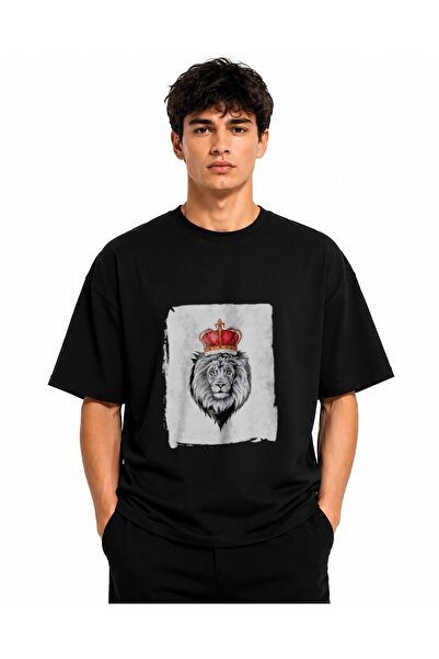 Inscriptie Μπλουζάκι Unisex Βαμβακερό Premium Casual  "Σχέδιο τατουάζ Βασιλιά...