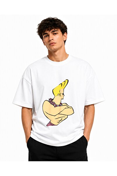 Inscriptie Tricou Unisex Bumbac Premium Casual " Johnny Bravo "