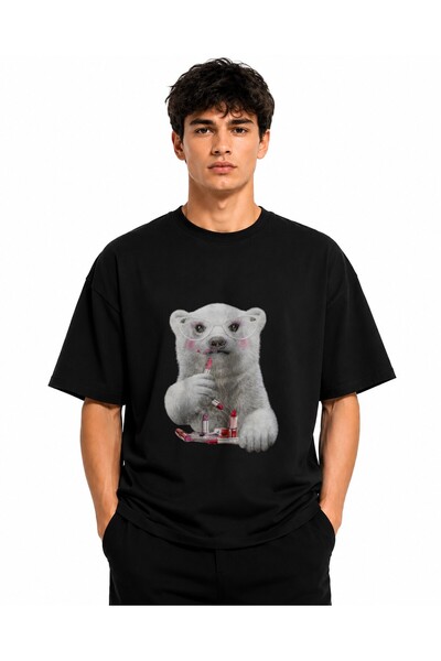 Inscriptie Tricou Unisex Bumbac Premium Casual " Urs & Ruj "