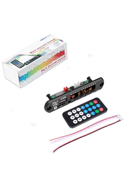 Choice شاشة ملونة إضافة صندوق بلوتوث 5.0 MP3 WMA WAV فك لوحة DC 9V 12V مشغل م...