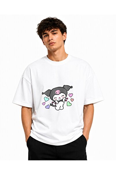Inscriptie Ουνισέξ Βαμβακερό T-shirt Υψηλής Ποιότητας  "Hello Kitty, emoji τη...