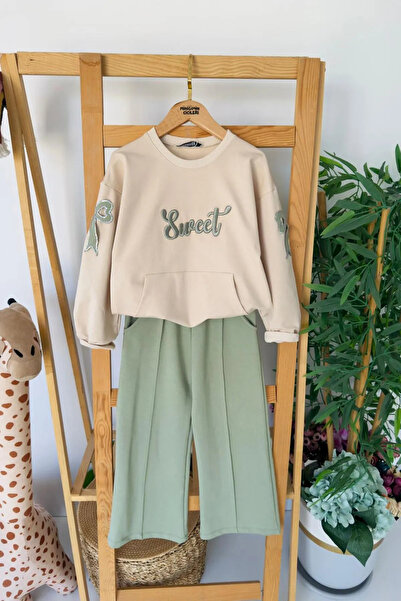 Minigimin Cicileri Mini Girl's Spanish Suit with Sweat Embroidered Bow and Se...