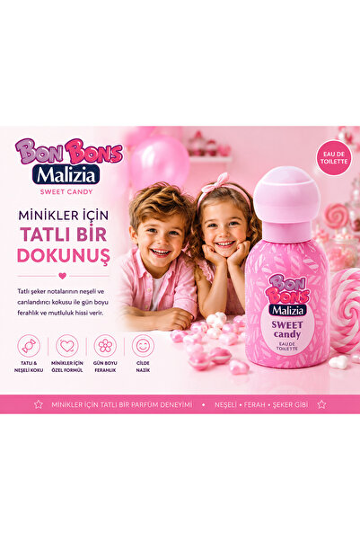 Malizia Bonbons Çocuk Parfüm EDT Tatlı Şeker (Sweet Candy) 50 ml