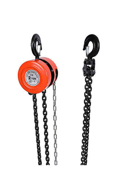 Lawazim 2 Ton 3m Hand Chain Hoist - Manual Lifting Block with Safety Hook and...