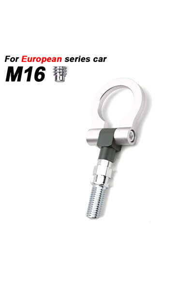 Choice6 M16 Silver Universal Racing Tow Hook Front Rear Car Trailer Hook Car ...