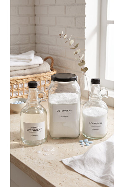 zezedesing Detergent Jar 3000ml-galon Softener Bottle 1000ml -galon Liquid De...
