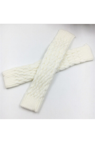 Choice4 white New Women Autumn And Winter Legwarmers Kapron Hemp Flowers Knee...