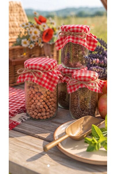 White Alamode Red Jar Lid Cover 50pcs