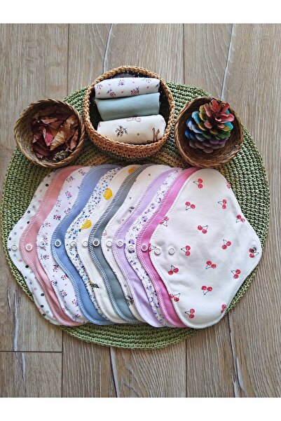 ECOSOFT Yıkanabilir Doğal Kadın Pedi Normal 16'li %100 Pamuk ve Bambu (M beden)