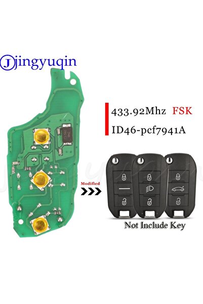 Choice لوحة دوائر مفتاح السيارة عن بعد Jingyuqin 434MHZ ID46 لسيتروين C4L نيو...