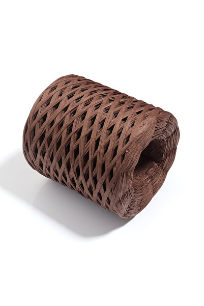 Choice Dark brown 200M/Roll Raffia Paper Ribbon Yarn Handmade Craft Color Kni...