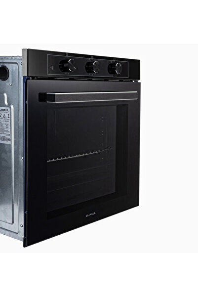 Luxell 88 Lt Süper Kristal Ankastre Siyah Fırın