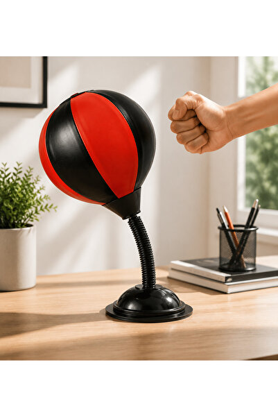 Yallabena Work Boxer Kids Desktop Punching Ball with Strong Suction Base, Spr...