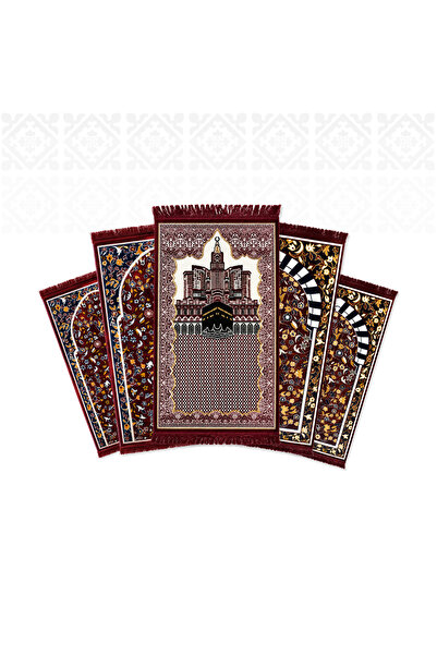Segadty بكج سجادتي الاقتصادي 5 قطع - سجادة صلاة بتصميم إسلامي أنيق ومريحة للا...