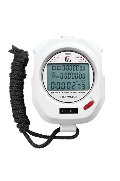 Choice10 White YS8100 Professional Handheld Digital Stopwatch Timer Outdoor S...