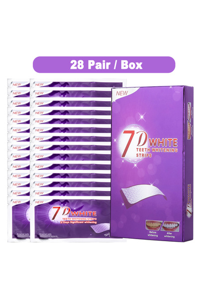 choice2 28 زوجًا من شرائط تبييض الأسنان البنفسجية، لا تسبب حساسية الأسنان، مص...