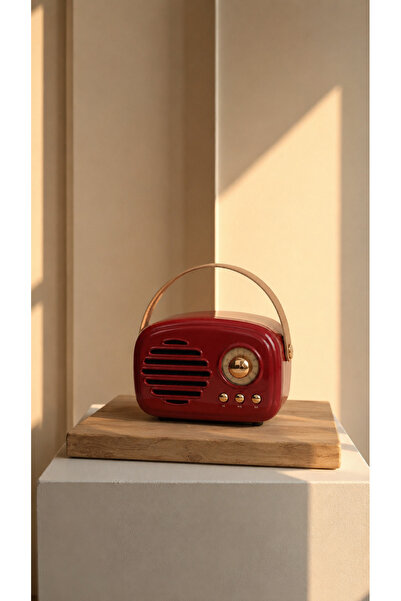 Bohemian Nostaljik Retro Bluetooth Hoparlör – FM Radyo, USB, Bluetooth Kablos...
