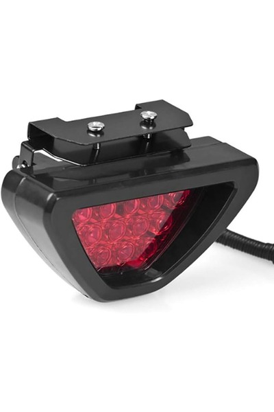 Choice 1Pcs Bright Red 12V LED Car Fog Lamp Triangle Brake Light Tail Light R...