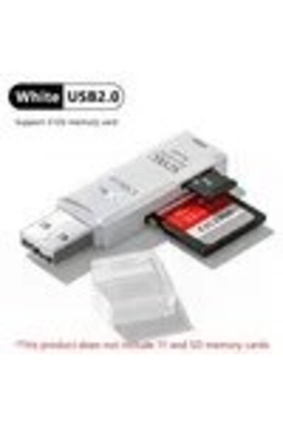 Choice قارئ بطاقات متعدد الوظائف 2 في 1 USB 3.0 أبيض اللون، محول OTG USB SD T...