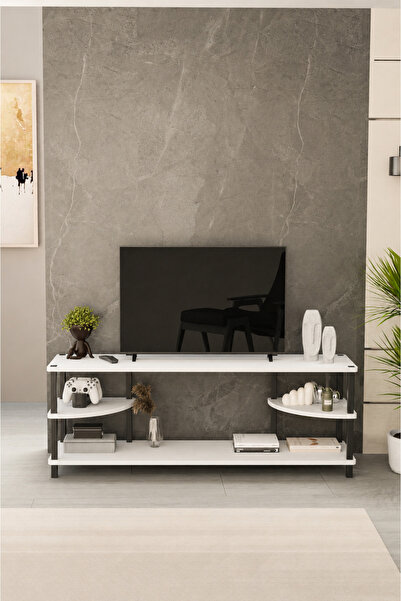 Remaks Neoline 120 cm Tv Ünitesi | Modern Tv Sehpası | - Beyaz