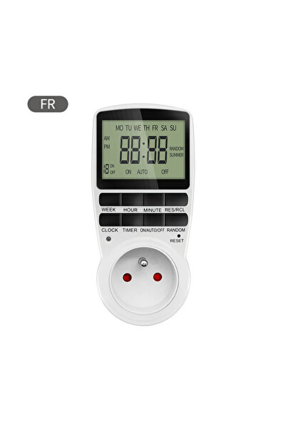 Choice3 FR plug Electronic Digital Timer Switch Socket Kitchen Timer Outlet P...