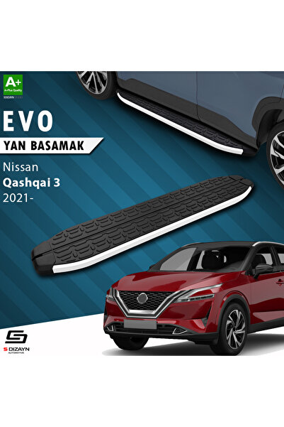 S Dizayn Nissan Qashqai 3 Evo Aluminyum Yan Basamak 173 Cm 2021 Üzeri NI-QS3-...