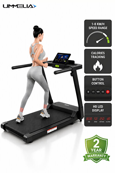 Ummelia 10 in 1 2.5HP Foldable Electric Treadmill| Walking Pad for Home & Off...