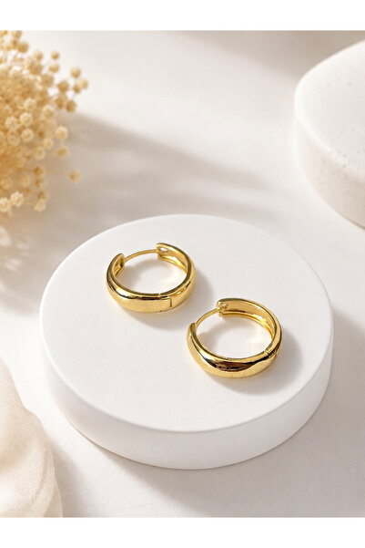 Bade Jewelry Xuping Klasik Halka Küpe 14k Gold Renginde Hipoalerjenik Kararmaz