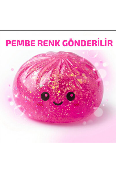 BLACK DİAMOND PLUSH TOY %100 Pembe Çin Mantısı Squishy – Büyük Boy