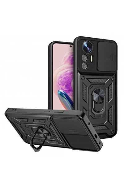 Xiaomi Husa pentru Redmi Note 12S, Techsuit, CamShield, Neagra