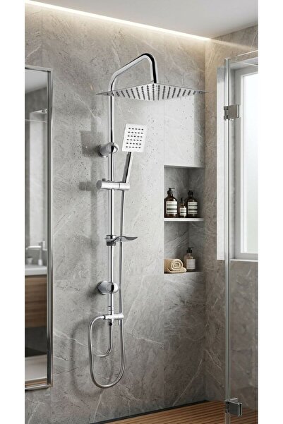 FAWER Faucet & Shower Ful Krom Yağmurlama Robot Duş Seti - 400m