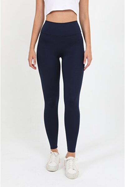 HDM Women's High Waist Slimming Navy Blue Leggings - H6157