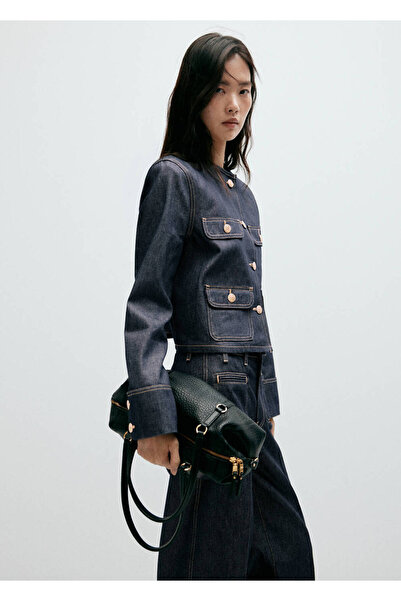 MANGO Woman Cepli denim ceket