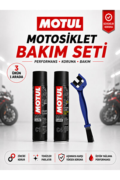 Motul C1 Zincir Temizleme Ve C4 Zincir Yağlama Seti