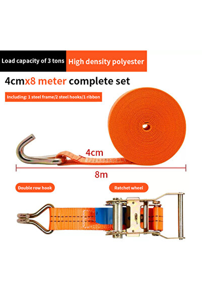 Choice 8M Truck Tightener Cargo Fixing And Tying Device Ratchet Tensioning An...