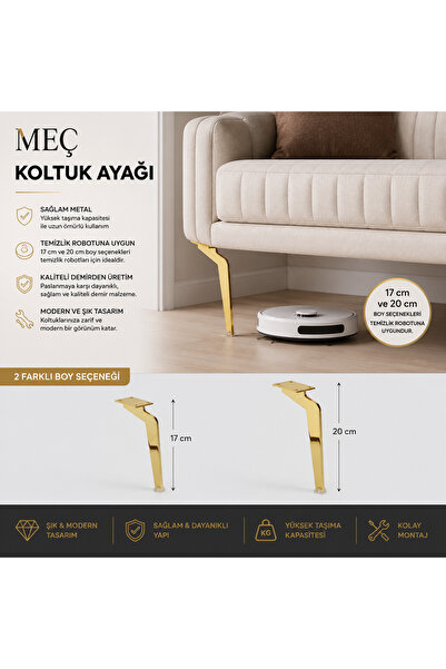 Meç Tabanca Ayak 17cm 4lü set