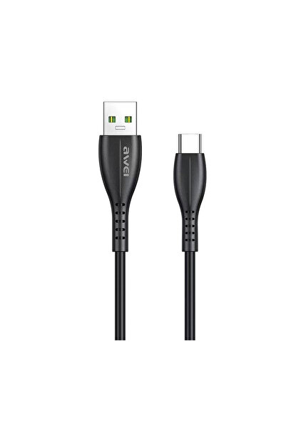 AWEI Καλώδιο CL-115T USB-A to Type-C (Μαύρο)