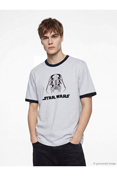 LC Waikiki Esvab • Modern & Distinctive Crew Neckstar Wars Printed Men's T-Shirt