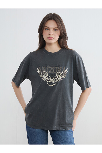 LC Waikiki Original Oversize 100% Cotton Women's T-Shirt