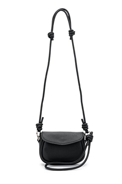Housebags Black Adjustable Knot Detail Hand and Shoulder Bag 296