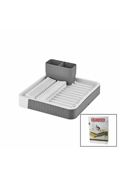 Generic Sürgülü Bulaşıklık Plastik 32.5CM X 35.5CM - 51.5 X 35.5CM - Gri Renk