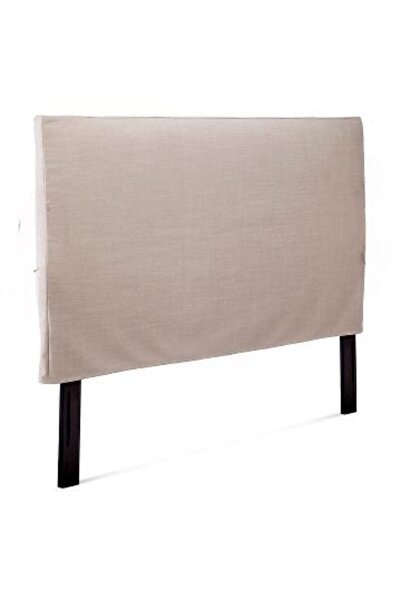 METİNEV Beige Linen Base Headboard Cover