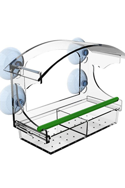 Choice Transparent Acrylic Window Bird Feeder Clear Bird House With Suction C...