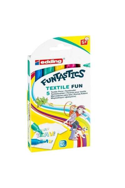Edding Funtastics 5'li Set Tekstil Markörü