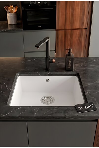RealStone Gordion 52 Granit Eviye Beyaz