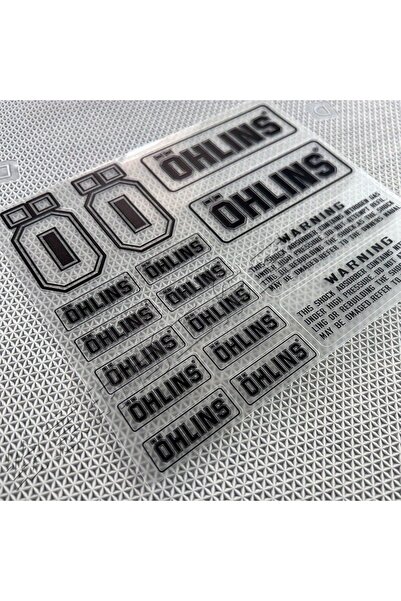 Choice1 black Ohlins Suspension Shocker Damper Motorcycle Decals - Transparen...