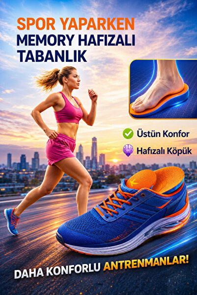 wicromed Memory Hafızalı Tabanlık Spor Tabanlık Konfor Yürüyüş MT7038
