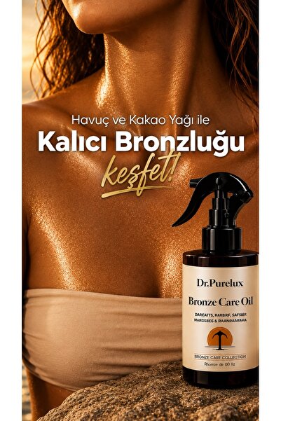 Dr.Purelux Bronzlaştırıcı Yağ | Kakao & Havuç & Hindistan Ceviz İçeren Bronzl...