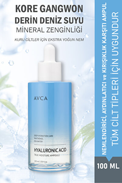 AVCA Kore Yoğun Nemlendirici Hyaluronik Asit Ampulü - True Moisture Hyaluroni...