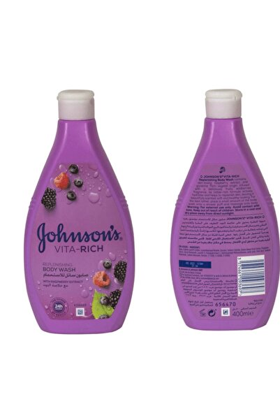 Johnson & Johnson غسول الجسم من جونسون، غني بالتوت البري، مستخلص التوت البري ...
